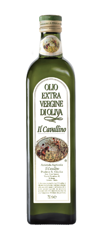 Il Cavallino - Biologico - Il Cavallino Biologico 6 bottiglie da 1 litro -  Olio Extra Vergine di Oliva a Bibbona